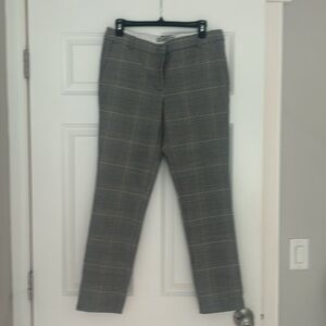 MARELLA Gray Plaid Straight Leg Pants